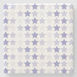 Patriotische blaue Ombre-Sterne Steinuntersetzer