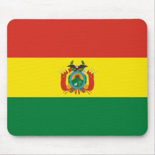 Patriotische Bolivienflagge Mousepad
