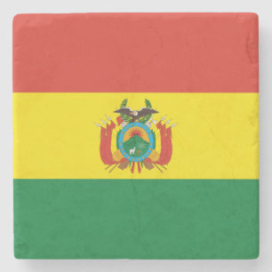 Patriotische Bolivienflagge Steinuntersetzer