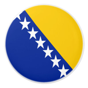 Patriotische bosnisch-herzegowinische Flagge Keramikknauf