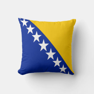 Patriotische bosnisch-herzegowinische Flagge Kissen