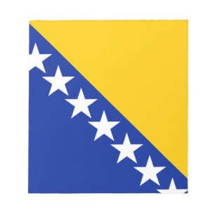 Patriotische bosnisch-herzegowinische Flagge Notizblock