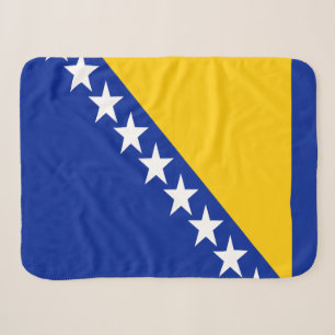 Patriotische bosnisch-herzegowinische Flagge Sherpadecke