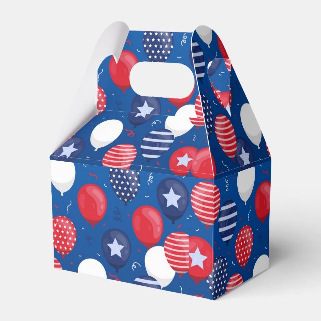 Patriotische Box 4. Gastgeschenk Juli Geschenkschachtel (Vorderseite)