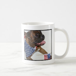 Patriotische BoxerhundeTasse Kaffeetasse