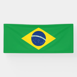 Patriotische Brasilien-Flagge Banner