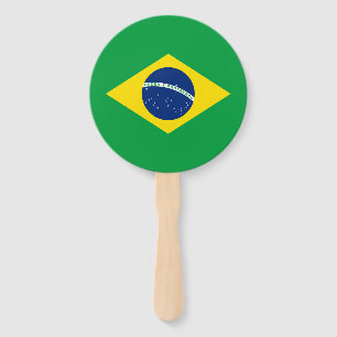 Patriotische Brasilien-Flagge Fächer