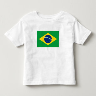 Patriotische Brasilien-Flagge Kleinkind T-shirt