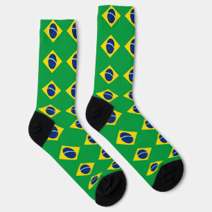 Patriotische Brasilien-Flagge Socken