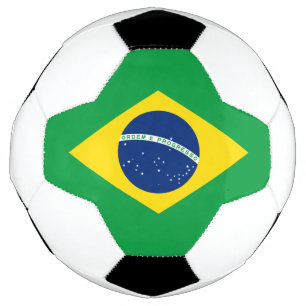 Patriotische Brasilienflagge Fußball