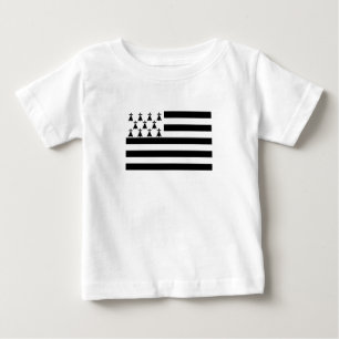 Patriotische Bretagne-Flagge Baby T-shirt