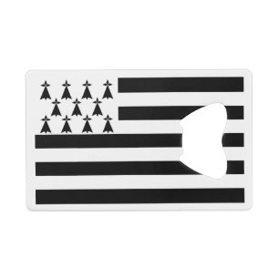 Patriotische Bretagne-Flagge Geldbeutel Flaschenöffner