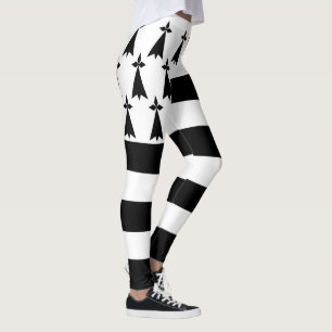 Patriotische Bretagne-Flagge Leggings