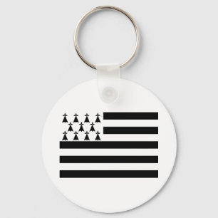 Patriotische Bretagne-Flagge Schlüsselanhänger