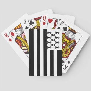 Patriotische Bretagne-Flagge Spielkarten