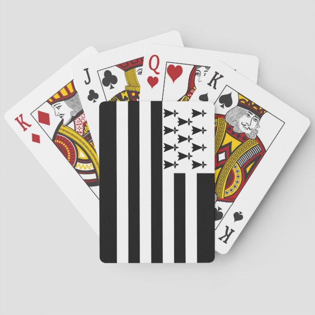 Patriotische Bretagne Spielkarten (Rückseite)