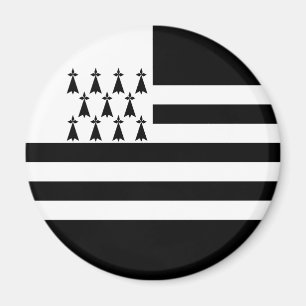 Patriotische bretonische Flagge Magnet