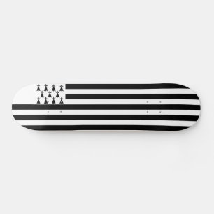 Patriotische bretonische Flagge Skateboard