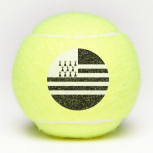 Patriotische bretonische Flagge Tennisbälle