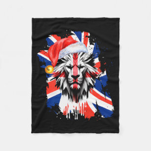 Patriotische britische Weihnachten Uk englische Fl Fleecedecke