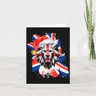 Patriotische britische Weihnachten Uk englische Fl Karte