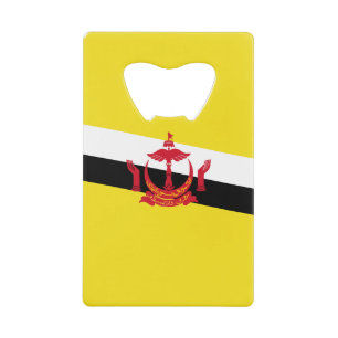Patriotische Brunei-Flagge Kreditkarten-Flaschenöf Geldbeutel Flaschenöffner