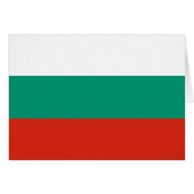 Patriotische Bulgarische Flagge (Vorderseite (Horizontal))