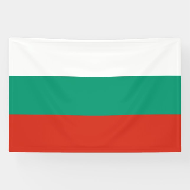 Patriotische Bulgarische Flagge Banner (Horizontal)