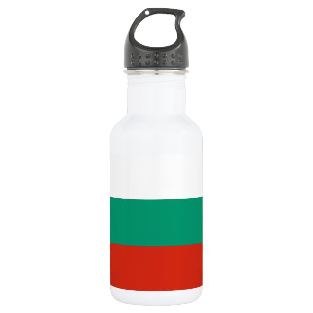 Patriotische Bulgarische Flagge Edelstahlflasche (Vorderseite)