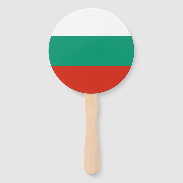 Patriotische Bulgarische Flagge Fächer (Vorderseite)