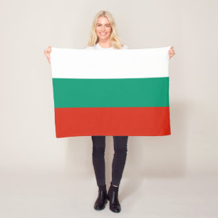 Patriotische bulgarische Flagge Fleecedecke