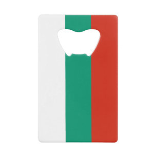 Patriotische bulgarische Flagge Geldbeutel Flaschenöffner
