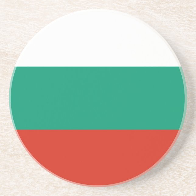 Patriotische Bulgarische Flagge Getränkeuntersetzer (Vorne)