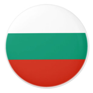 Patriotische bulgarische Flagge Keramikknauf