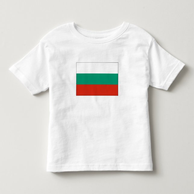 Patriotische Bulgarische Flagge Kleinkind T-shirt (Vorderseite)