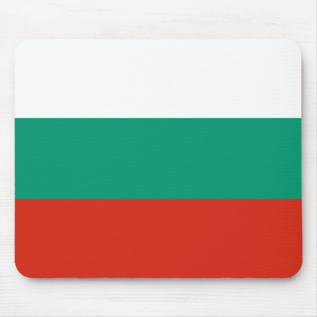 Patriotische Bulgarische Flagge Mousepad (Vorne)