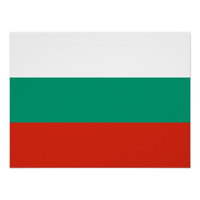 Patriotische Bulgarische Flagge Poster (Vorderseite)