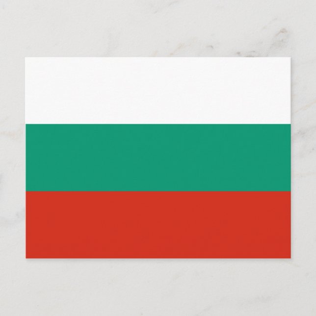 Patriotische Bulgarische Flagge Postkarte (Vorderseite)