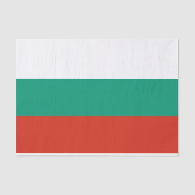 Patriotische Bulgarische Flagge Seidenpapier (Vorderseite)
