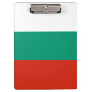 Patriotische Bulgarische Flagge Zwischenablage Klemmbrett