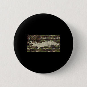 Patriotische Camo US-Flagge Stör-Angeln Button