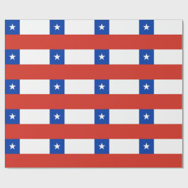 Patriotische Chile-Flagge Chiles Geschenkpapier