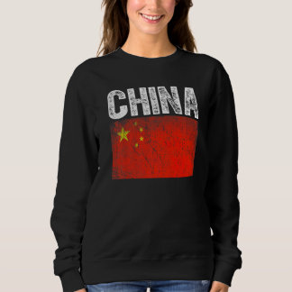 Patriotische China Flag Männer Frauen Kinder Sweatshirt