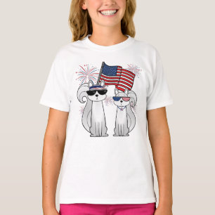 Patriotische Coole Eichhörnchen T-Shirt