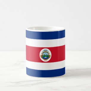 Patriotische costa-ricanische Flagge Kaffeetasse