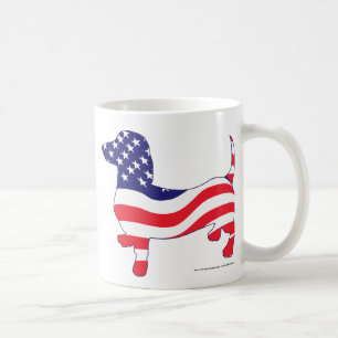 Patriotische Dackel Kaffeetasse