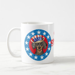 Patriotische Dackel Kaffeetasse