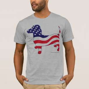 Patriotische Dackel / Weiner T-Shirt