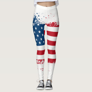 Patriotische die Flaggen-Leggings der Frauen Leggings
