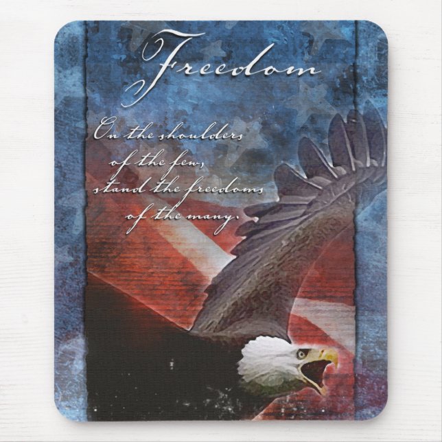 Patriotische Eagle-Mausunterlage Mousepad (Vorne)
